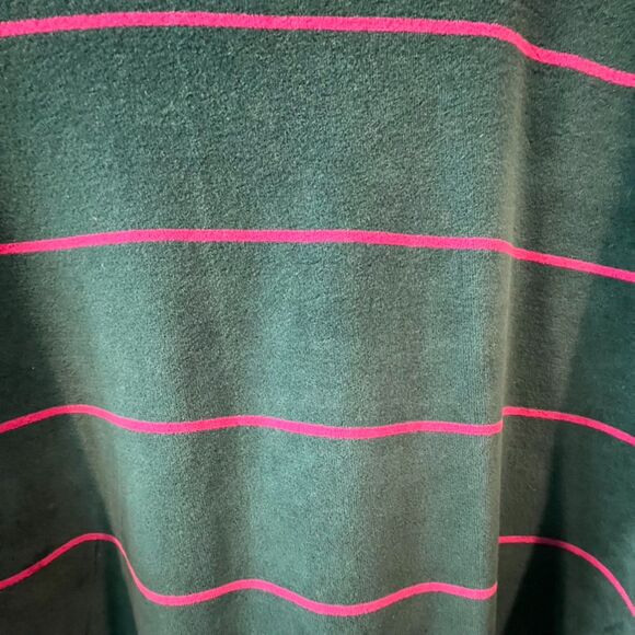 Stussy - Striped Velour LS Tee (#1140071) - Teal, Pink - Picture 6 of 6